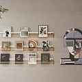 Modern Wall Shelf Bookshelf 3d model