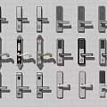 Various Door Handles With Modern And Classic Designs For Home Interior Hardware