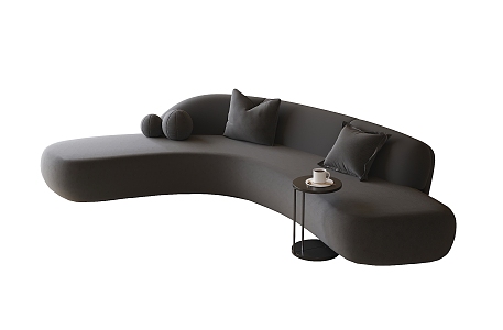 Modern Curved Sofa 3d model