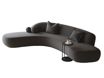 Modern Curved Sofa 3d model