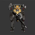 Modern Robot Mech Warrior Mech Soldier Machine Battlearm Mechanical Battlearm 3d model