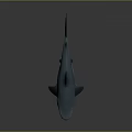 Realistic Blue Shark Marine Animal With Lifelike Smooth Body And Detailed Fins