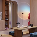Shower Sauna Space With Yoga Mat And Fitness Gear