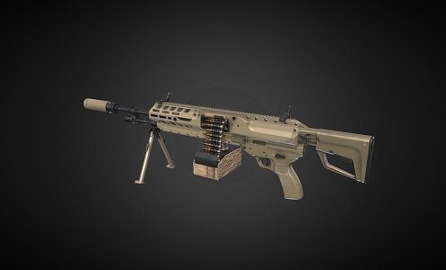 Weapons Light Machine Gun 3d model