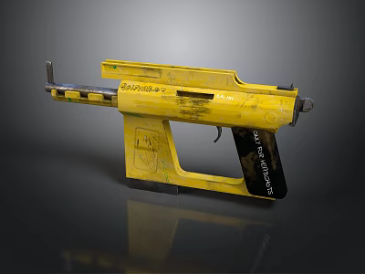 Stanley FATMAX PRO SERIES Yellow Glue Gun With Black Details And Industrial Design 3d model