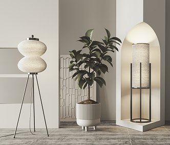 Quiet Floor Lamp 3d model