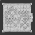 Creative Building Blocks Chess Set With Black White Checkered Board And Detailed Figures