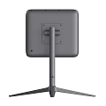 Silver Cube Shaped Object With Stable Tripod Base And Modern Design