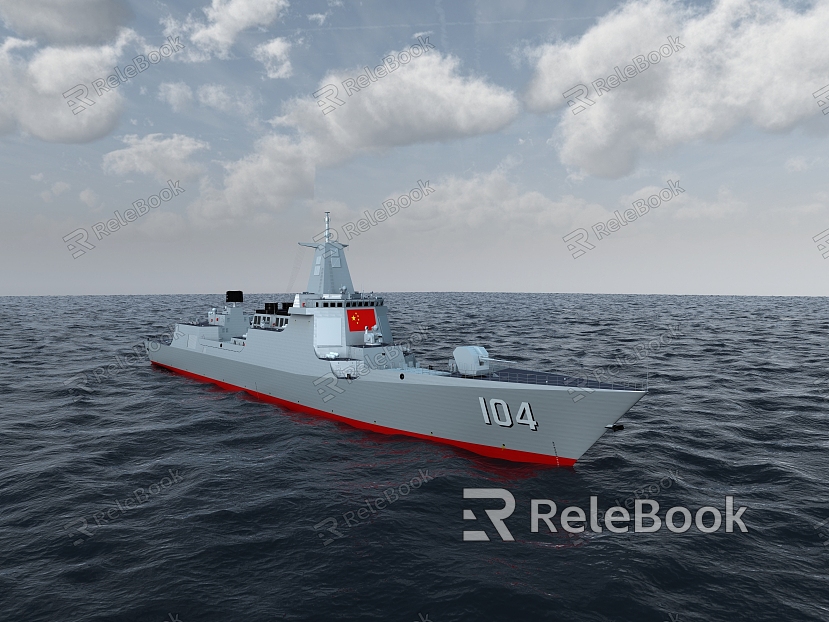 Wuxi destroyer Taiyuan destroyer 055 destroyer model