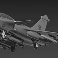 Gray Military Fighter Jet With Mounted Weapons And Number 131 Design