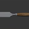 Professional Hardware Tool Putty Knife With Metal Blade And Wooden Handle