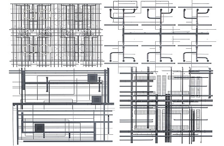 Industrial LOFT Duct Ceiling Air Conditioning Duct Chandelier Shaped Ceiling 3d model