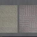 Square Rugs With Light Green Grid And Gray Striped Geometric Patterns For Home Decor
