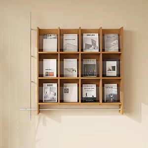 Modern Bookshelf Storage Rack Display Rack Decoration Rack Book Wall Hanging Bookshelf Wall Hanging Storage Rack Wall Hanging Decoration Rack 3d model