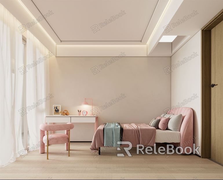 Modern Children's Room Girls Room model