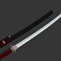 Honda Temple Authentic Knife Straight Blade 3d model