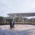 Triangle Pavilion combination 3d model