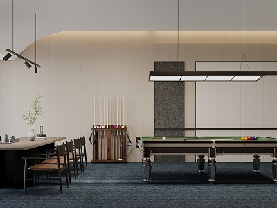 Modern Billiard Room 3d model