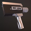 Vintage Digital Devices Classic Retro Design With Lens Buttons And Stand