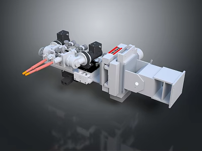 Multifunctional Household Mechanical Equipment With CE Mark Red Yellow Components And Compact Design 3d model