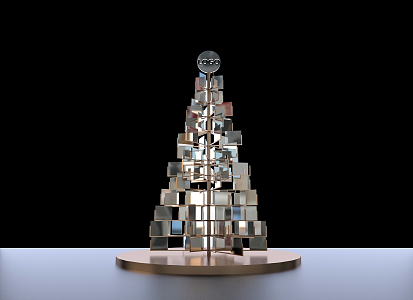 Modern Christmas Tree 3d model