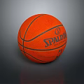 Spalding Orange Basketball With Black Stitching For Sports Training And Games