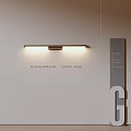 Modern Minimalist Wall Lamp On Light Wall With GUDUMVILLA Sign And Letter G