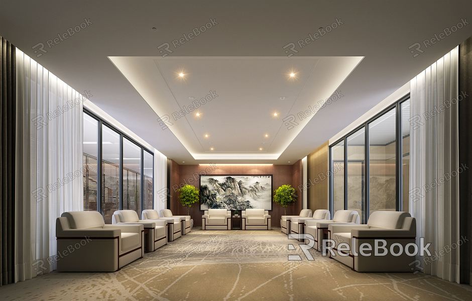 New Chinese Reception Room model