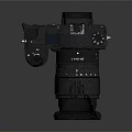 modern camera nikon slr camera card machine 3d model