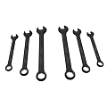 Black Combination Wrenches Tool Set With Various Sizes For Mechanical Use