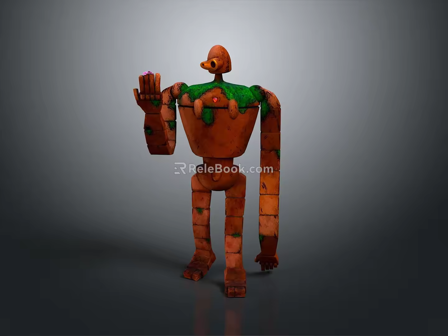 Robot Assistant Small Robot Butler Robot Butler Figure Game Figure 3d model