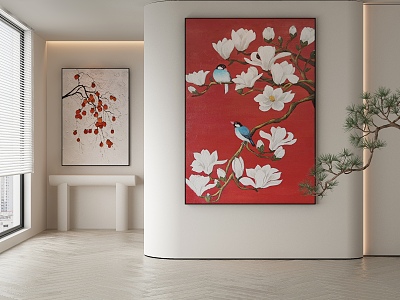 New Chinese Decorative Painting 3d model