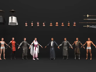 Samurai Warrior 3d model