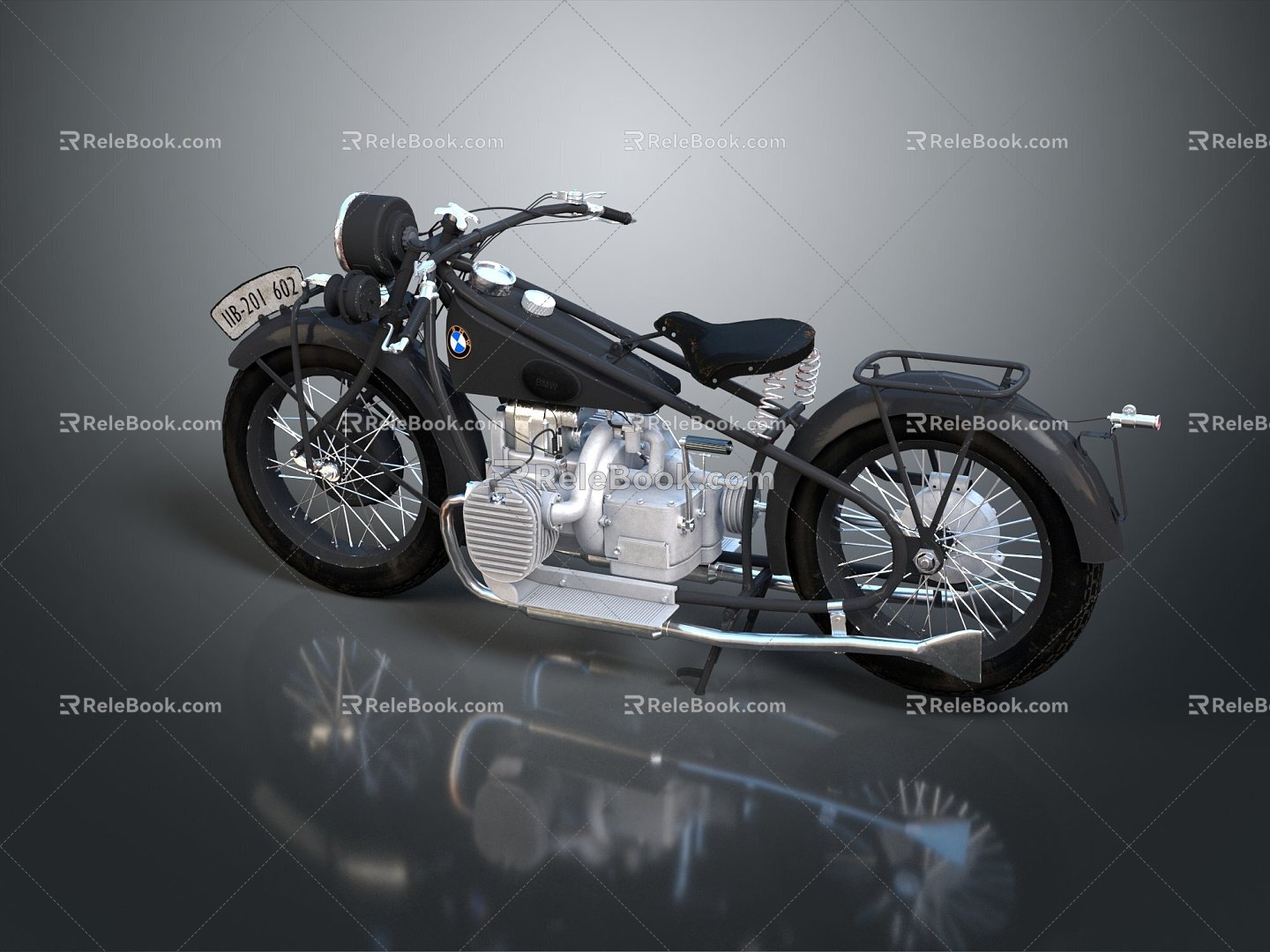 Modern motorcycle two-wheeled motorcycle off-road motorcycle road racing motorcycle 3d model