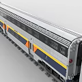 Lego toy building blocks train light rail high-speed train 3d model