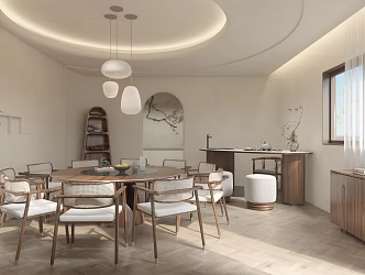 Restaurant Tea Room Club 3d model