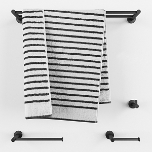 Modern towel 3d model