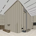 Modern Reception Area Interior Design With Minimalist Wall Panels And Tile Floor Front Desk