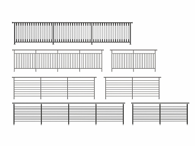 Modern stainless steel guardrail railing stainless steel protective partition railing 3d model