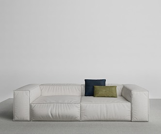 modern double sofa 3d model