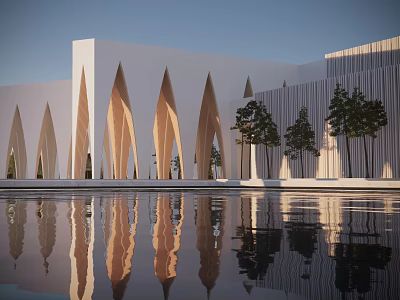 Modern Architecture Architectural Alien 3d model