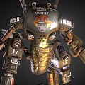 Robot Double Knife Sci-Fi Robot Future Robot War Machine Steampunk Cyberpunk 3d model