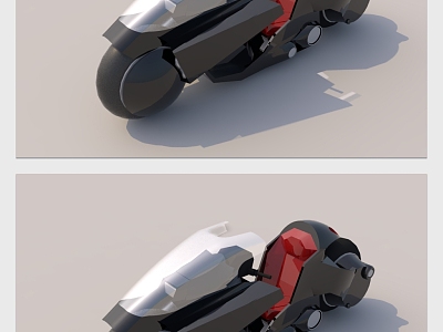 Modern Motorcycle Concept Motorcycle Locomotive model