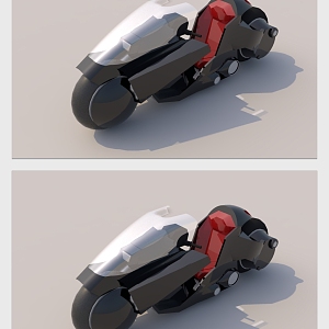 Modern Motorcycle Concept Motorcycle Locomotive 3d model