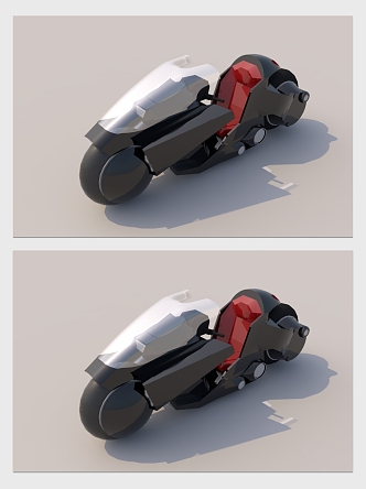 Modern Motorcycle Concept Motorcycle Locomotive 3d model