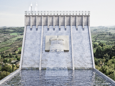 Modern Reservoir Art Reservoir 3d model