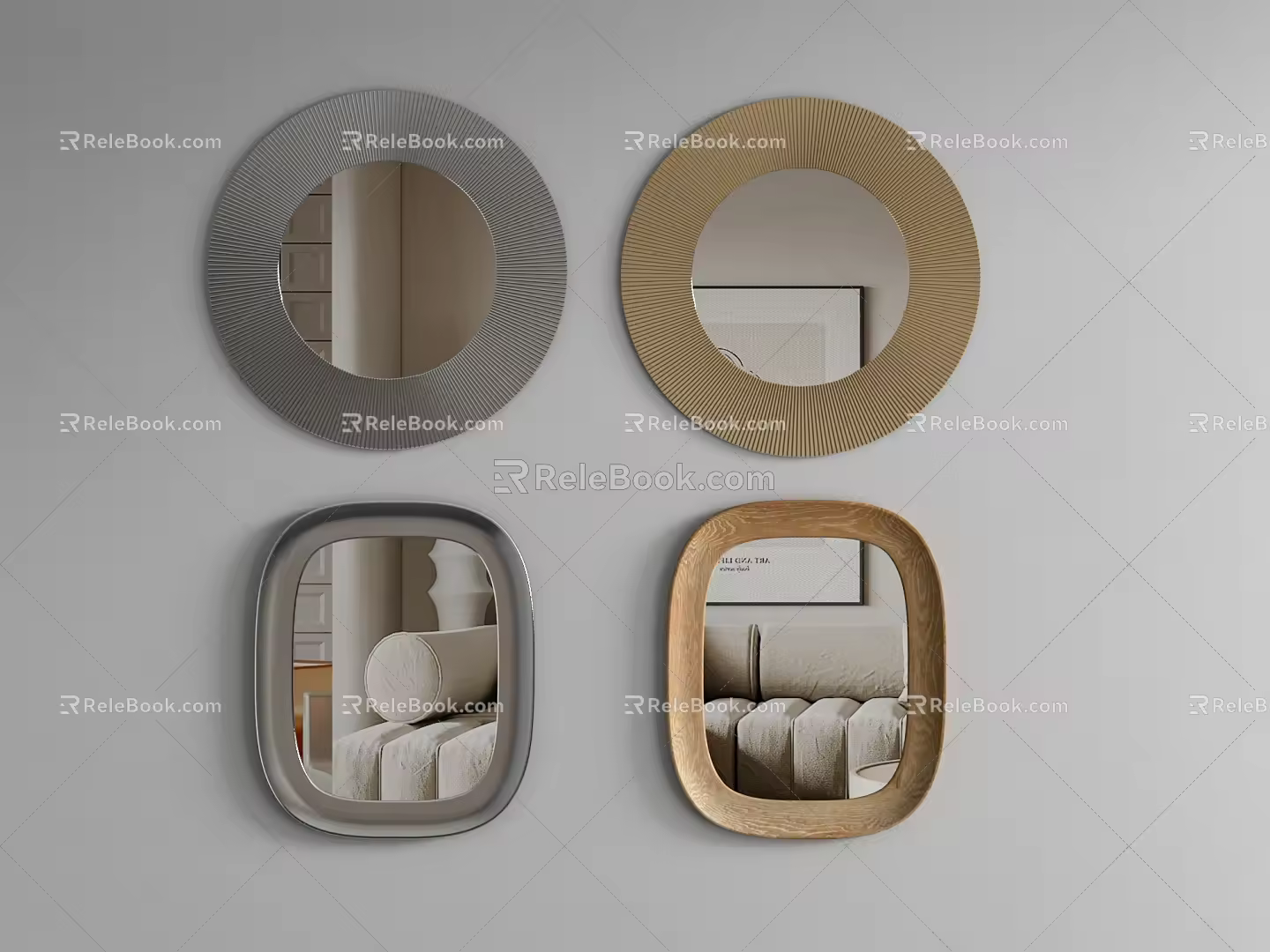 Modern Mirror 3d model