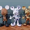 Modern ornaments Mickey doll 3d model