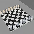 Modern Chess Crystal Chess 3d model