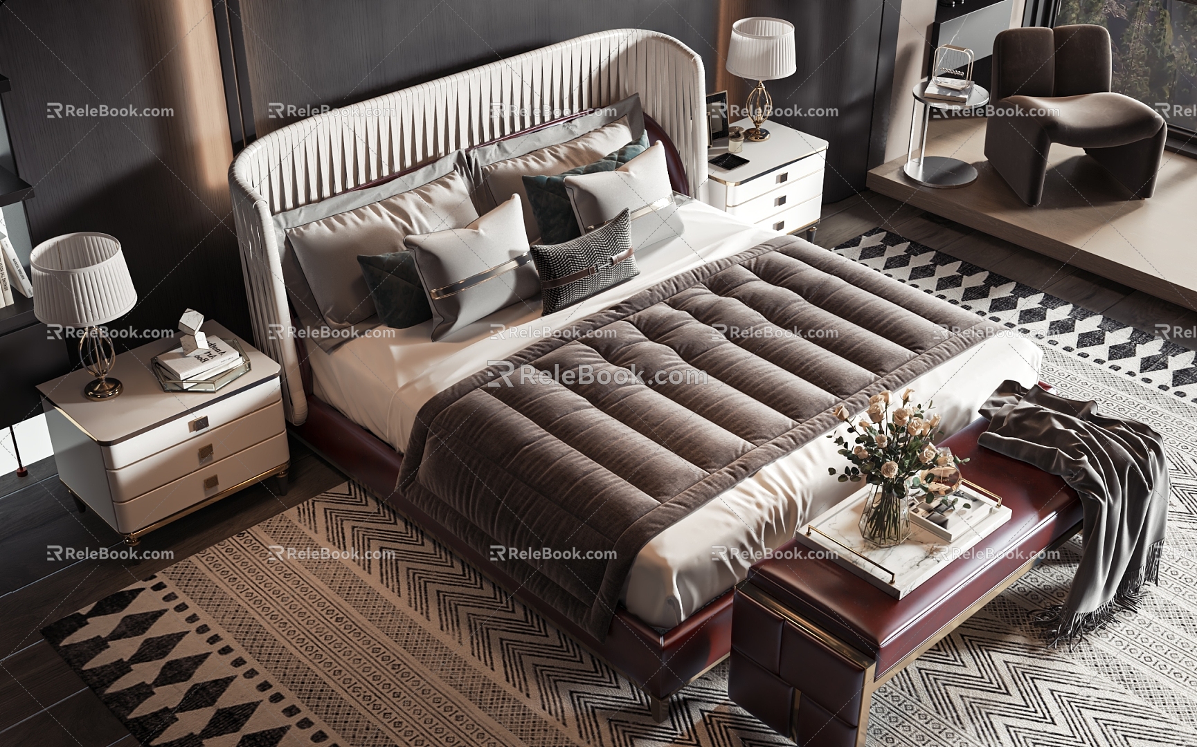 American style commodity bed model